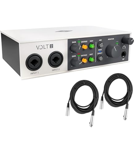 Amazon.com: Universal Audio Volt 2 USB Recording Studio Bundle